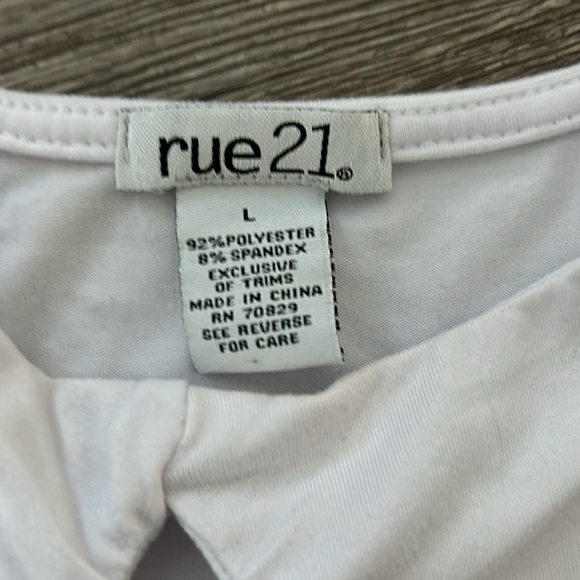 NWOT rue 21 white tank top - Picture 3 of 4